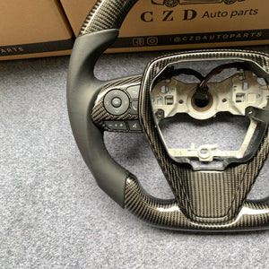 2019-2022 Toyota 8th gen Camry se xse le xle/Avalon carbon fiber steering wheel with white stripe line from czd auto parts