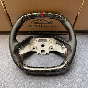 CZD auto parts For Chevrolet Corvette C8 2020+ carbon fiber steering wheel with forged carbon fiber