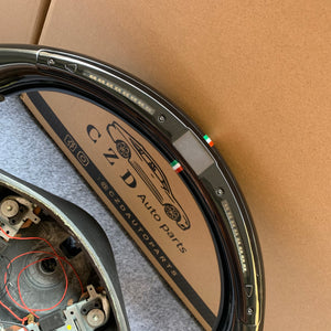 CZD Autoparts For Maserati Quattroporte 2003-2012 piano black steering wheel & LED  with alcantara