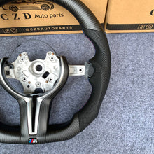 Load image into Gallery viewer, CZD Autoparts for BMW M1 M2 M3 M4 F80 F82 F83 carbon fiber steering wheel Round top and flat bottom