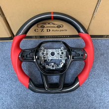 Load image into Gallery viewer, CZD For 2022/2023 Honda Civic carbon fiber steering wheel with perforated leather sides