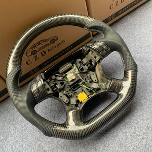 CZD auto parts For Honda Accord UC1 UC3 CM5 CM6 carbon fiber steering wheel with black perforated leather