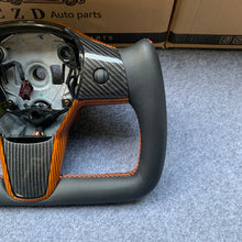 Load image into Gallery viewer, CZD Tesla Model 3 2017/2018/2019/2020 carbon fiber steering wheel