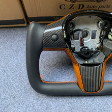 Load image into Gallery viewer, CZD Tesla Model 3 2017/2018/2019/2020 carbon fiber steering wheel