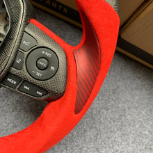 Load image into Gallery viewer, CZD For 8th Gen 2018/2019/2020/2021 Toyota Camry/SE/XSE/TRD carbon fiber steering wheel with red alcantara sides