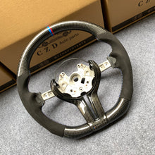 Load image into Gallery viewer, CZD Autoparts for BMW M1 M2 M3 M4 F80 F82 F83 carbon fiber steering wheel gloss top and bottom