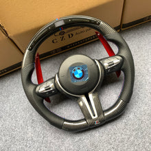 Load image into Gallery viewer, CZD Autoparts for BMW M1 M2 M3 M4 X5M X6M carbon fiber steering wheel with BMW airbag cover