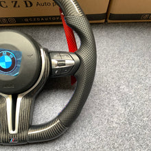 Load image into Gallery viewer, CZD Autoparts for BMW M1 M2 M3 M4 X5M X6M  carbon fiber steering wheel with LED