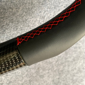 CZD auto parts For Chevrolet Corvette C6 Z06 2006-2011 carbon fiber steering wheel with red stripe