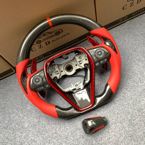 CZD Autoparts for Toyota 8th gen camry 2018-2023 carbon fiber steering wheel