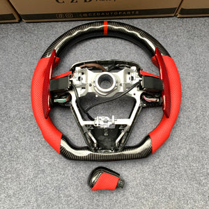 CZD Autoparts for Toyota 8th gen camry 2018-2023 carbon fiber steering wheel