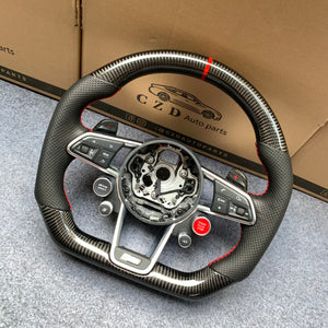 CZD Autoparts for Audi R8 2016+ carbon fiber steering wheel