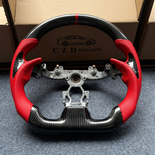 CZD Autoparts for Infiniti G25 G35 G37 G37X 2007-2015 carbon fiber steering wheel