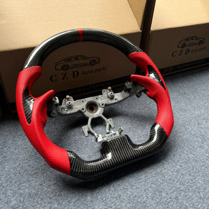 CZD Autoparts for Infiniti G25 G35 G37 G37X 2007-2015 carbon fiber steering wheel