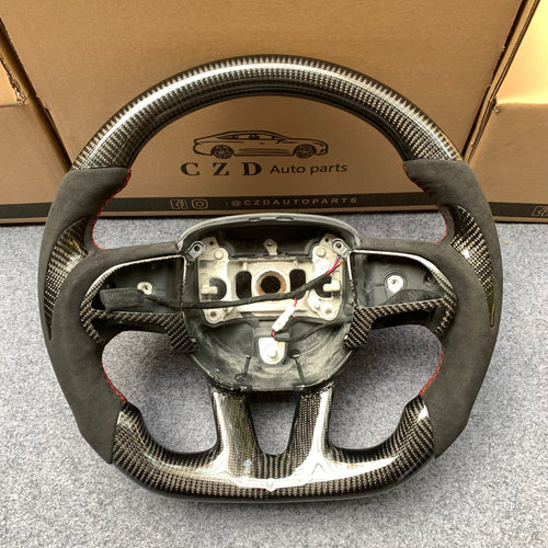 CZD Autoparts for Dodge Charger 2015-2021 carbon fiber steering wheel