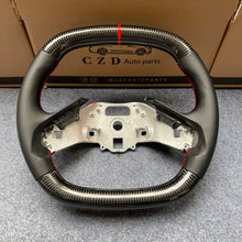 Load image into Gallery viewer, CZD Chevrolet Corvette C8 2020 carbon fiber steering wheel with smooth leather