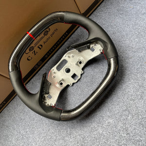 2020 Chevrolet Corvette C8  carbon fiber steering wheel from CZD with black smooth