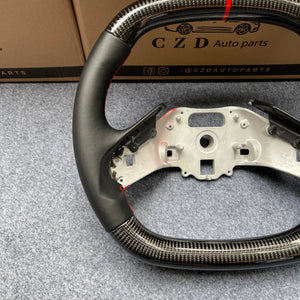 CZD Chevrolet Corvette C8 2020 carbon fiber steering wheel with smooth leather