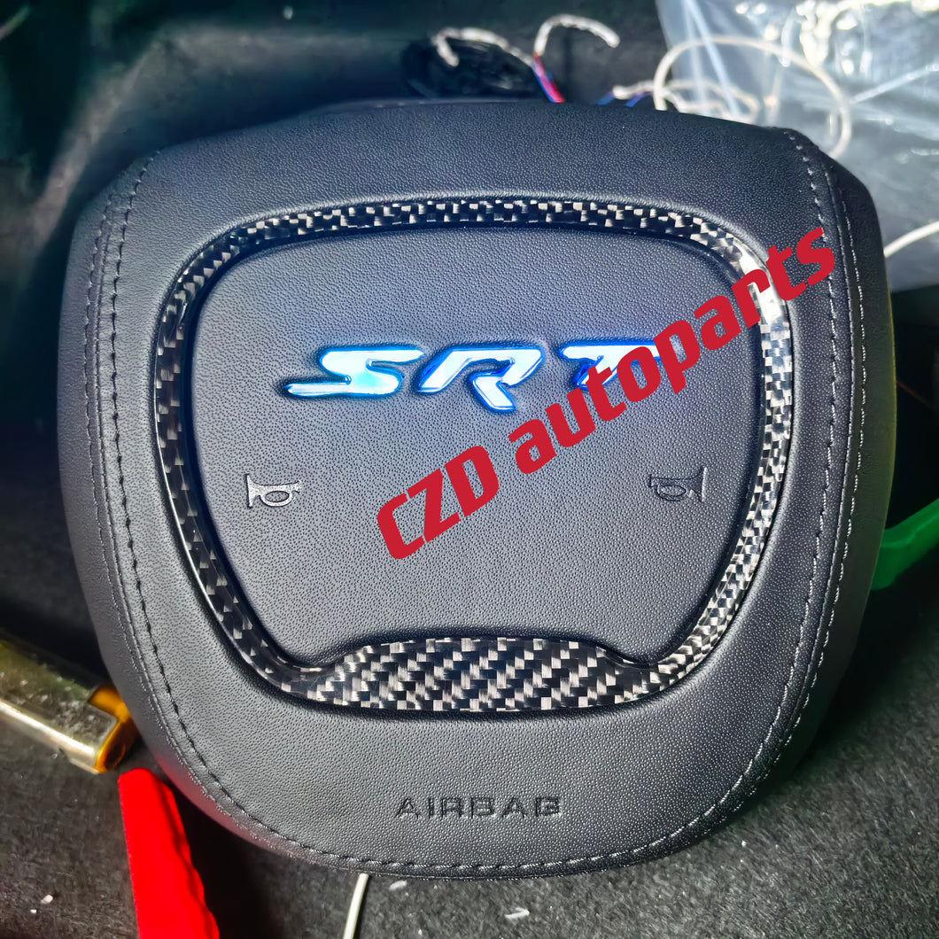 LED SRT customize airag cover for 2015+ dodge charger/challenger/hellcat/durango