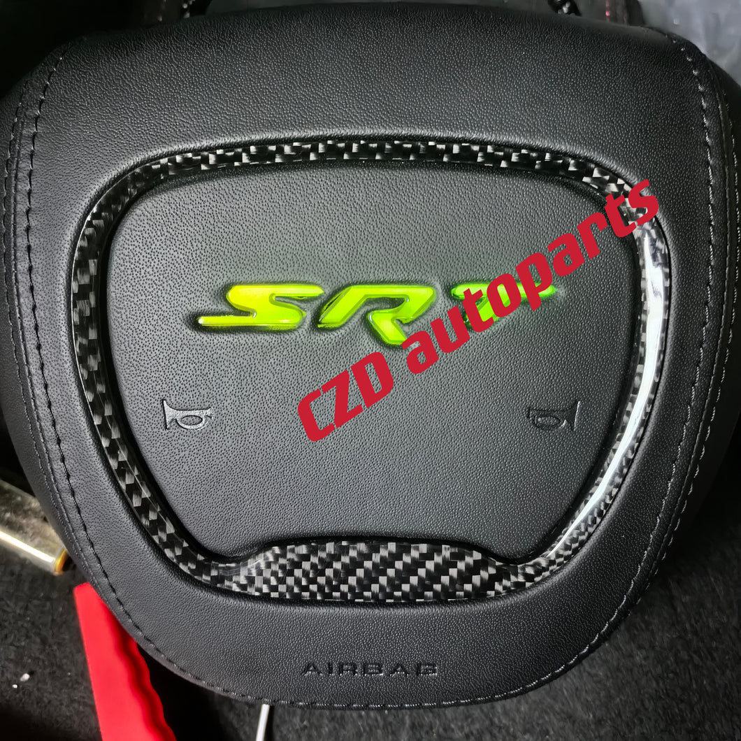 LED SRT customize airag cover for 2015+ dodge charger/challenger/hellcat/durango