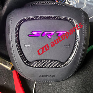 LED SRT customize airag cover for 2015+ dodge charger/challenger/hellcat/durango