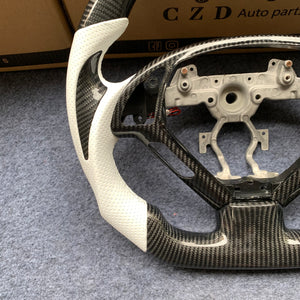 CZD auto parts for Infiniti EX35/ EX37/ G25/ G35/ G37/ G37X/ Q40/ Q60/ QX50 2007-2018 carbon fiber steering wheel with LED light