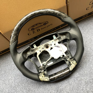CZD For Toyota Tundra 2014/2015/2016/2017 carbon fiber steering wheel with forged carbon fiber top&bottom