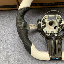 Load image into Gallery viewer, CZD Autoparts For BMW f series M1 M2 M3 M4 carbon fiber steering wheel gloss carbon fiber trim