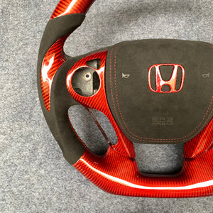 czd auto parts for Honda Accord Crosstour 2013-2015 carbon fiber steering wheel gloss carbon