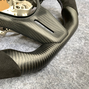 CZD auto parts for Nissan GTR R50 2017-2022 carbon fiber steering wheel with black alcantara
