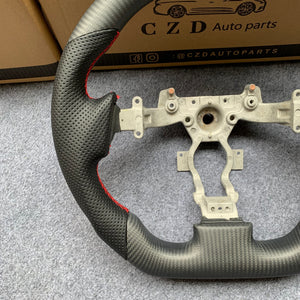 CZD autoparts for Nissan gtr  r35 2009-2016 carbon fiber steering wheel with red stripe line