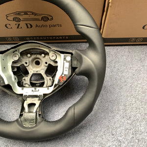 czd auto parts for Nissan Juke 2011-2017 carbon fiber steering wheel black smooth leacher