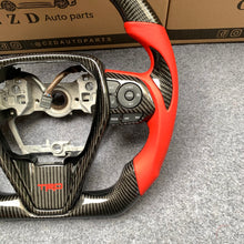 Load image into Gallery viewer, CZD auto parts for Toyota 8th gen Camry se xse le xle 2018-2022 carbon fiber steering wheel with red stripe line