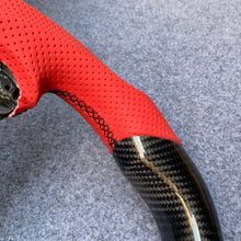 Load image into Gallery viewer, CZD auto parts For Honda FK2 Carbon Fiber Steering Wheel With Red Perforated Leather