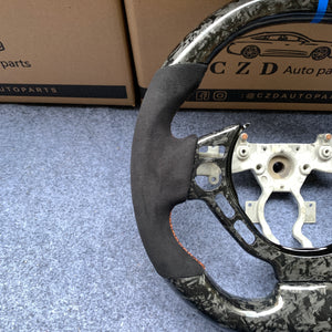 CZD autoparts for Nissan gtr r35 2009-2016 carbon fiber steering wheel with black alcantara