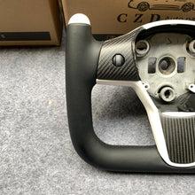 Load image into Gallery viewer, Tesla Model 3 2017/2018/2019/2020 carbon fiber steering wheel from CZD with yoke