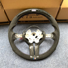 Load image into Gallery viewer, CZD Autoparts For BMW f series M1 M2 M3 M4 carbon fiber steering wheel with Japanese LED