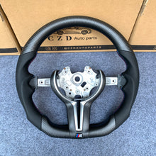 Load image into Gallery viewer, CZD Autoparts for BMW M1 M2 M3 M4 F80 F82 F83 carbon fiber steering wheel Round top and flat bottom