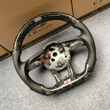 Load image into Gallery viewer, CZD Autoparts For A4 (B9) Avant carbon fiber steering wheel with Japanese LED