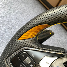 Load image into Gallery viewer, CZD Chevrolet Corvette C8 2020 carbon fiber steering wheel with yellow stripe line