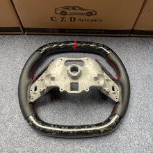 Load image into Gallery viewer, CZD Chevrolet Corvette C8 2020 carbon fiber steering wheel with red stripe line