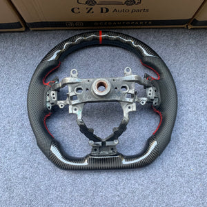 CZD Autoparts For Honda FK2 carbon fiber steering wheel SI badge bottom