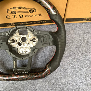 Volkswagen Golf MK7 2015 2016 2017 2018 2019 carbon fiber steering wheel from czd auto parts