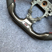 Load image into Gallery viewer, CZD Autoparts For Honda FK2 carbon fiber steering wheel gloss carbon fiber top&amp;bottom