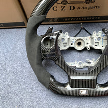 Load image into Gallery viewer, Lexus IS250 IS300 IS350 2014 2015 2016 2017 2018 2019 2020 carbon fiber steering wheel from czd auto parts