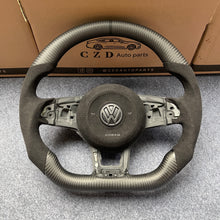 Load image into Gallery viewer, Volkswagen MK7 2015 2016 2017 2018 2019 carbon fiber steering wheel from czd auto parts