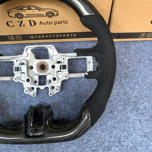 Ford SHELBY GT350 2015 2016 2017 carbon fiber steering wheel from czd auto parts with alcantara