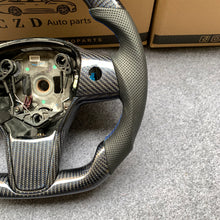 Load image into Gallery viewer, CZD Tesla Model 3 2017/2018/2019/2020 carbon fiber steering wheel with blue wire