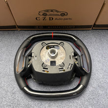 Load image into Gallery viewer, CZD Chevrolet Corvette C8 2020 carbon fiber steering wheel with black carbon fiber