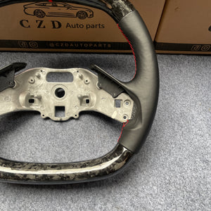 2020 Chevrolet Corvette C8  carbon fiber steering wheel from CZD with smooth